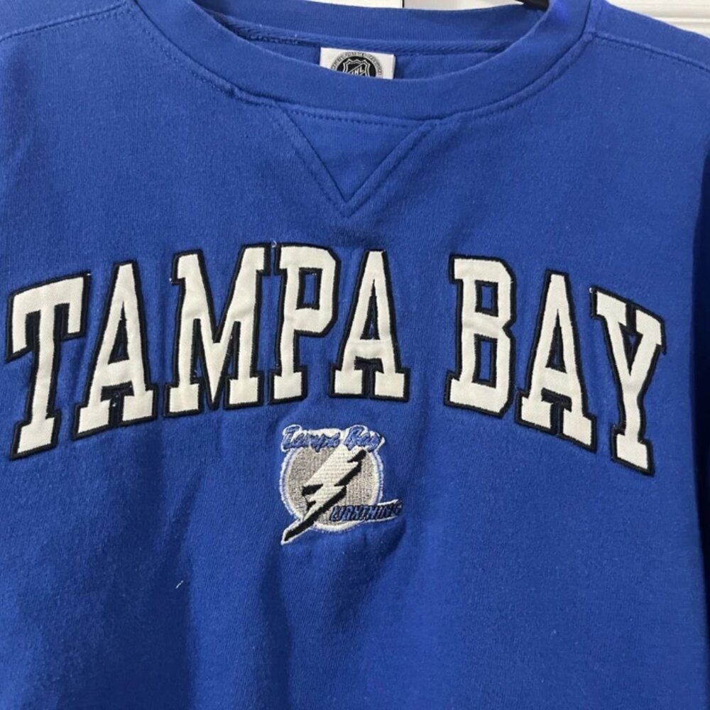 90's-2000's Tampa Bay Lightning NHL Crewneck Sweatshirt Size L